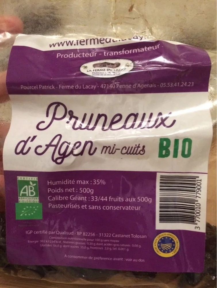 Pruneaux d'Agen mi-cuits