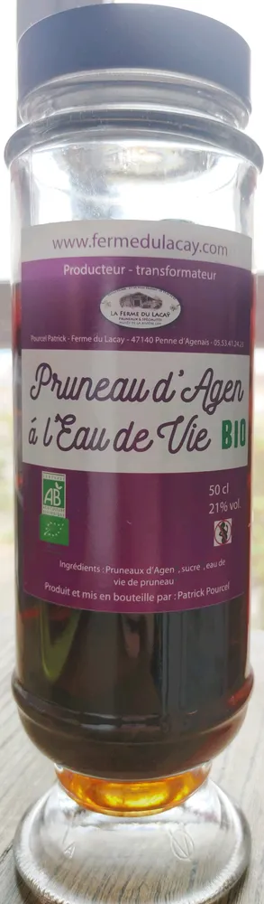 Pruneau d'Agen à l'Eau de Vie Bio