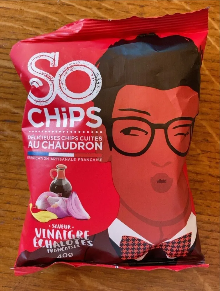 Chips de pomme de terre saveur vinaigre et échalotes