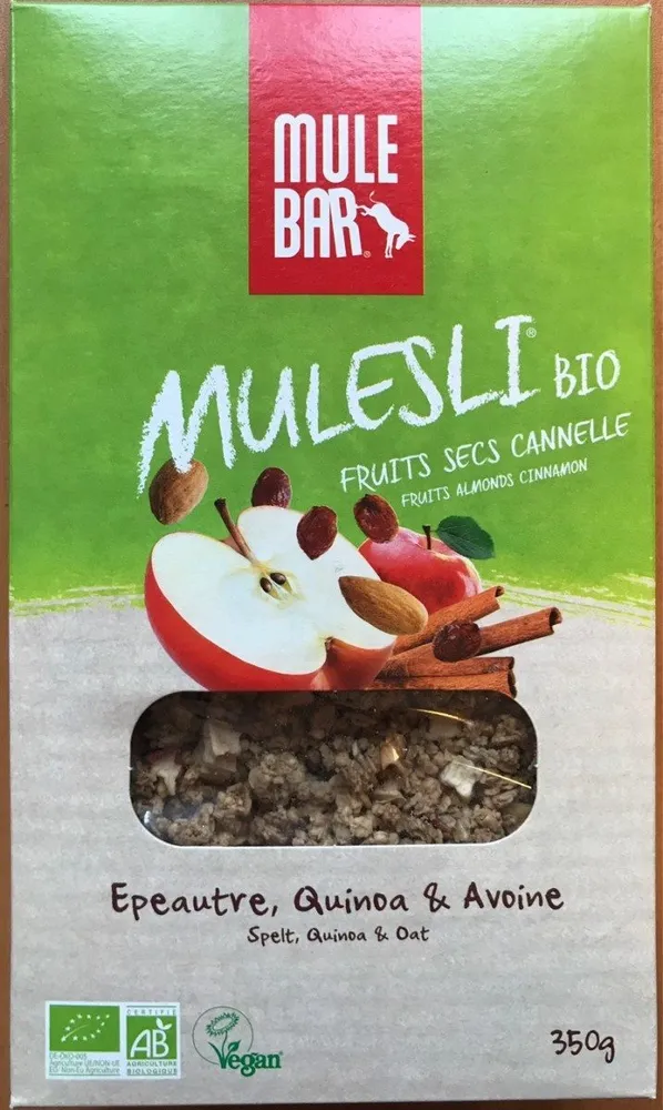 Mulesli bio fruits secs cannelle (350g)