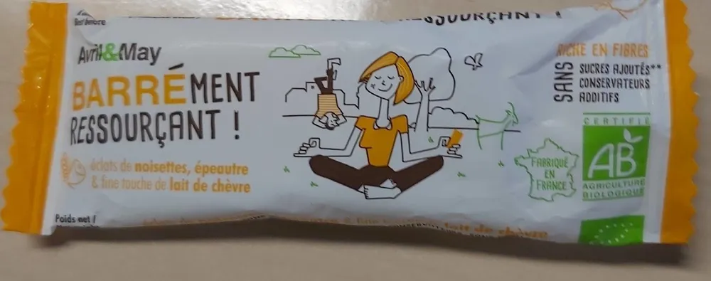 Barre noisette épeautre lait de chèvre