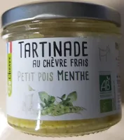 Tartinade chèvre petits pois menthe