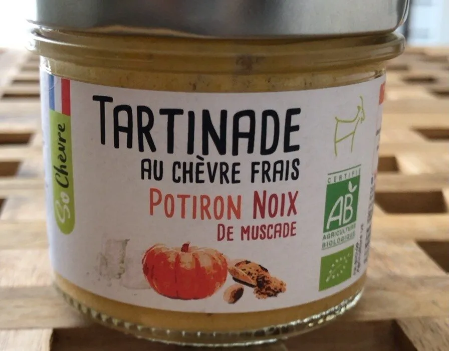 Tartinade au chèvre frais Potiron noix de muscade