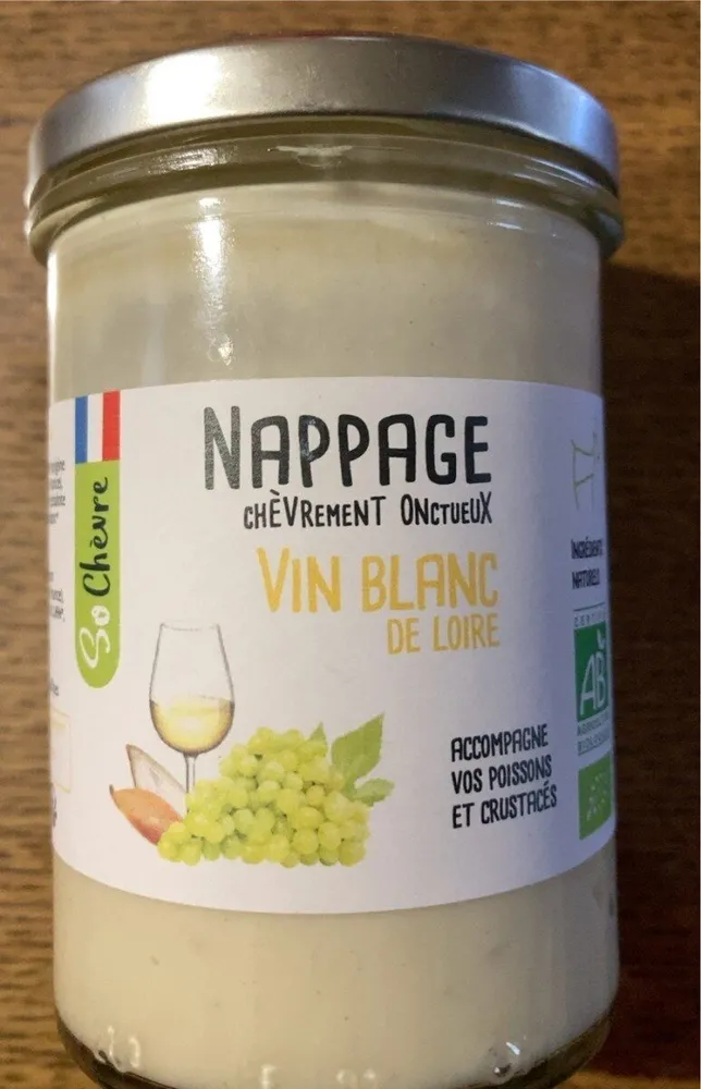 Nappage chèvrement onctueux vin blanc de Loire