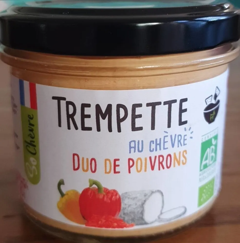 Trempette au chèvre duo de poivrons