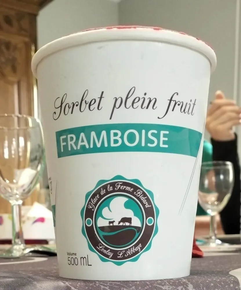 Sorbet plein fruit framboise