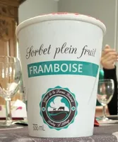 Sorbet plein fruit framboise