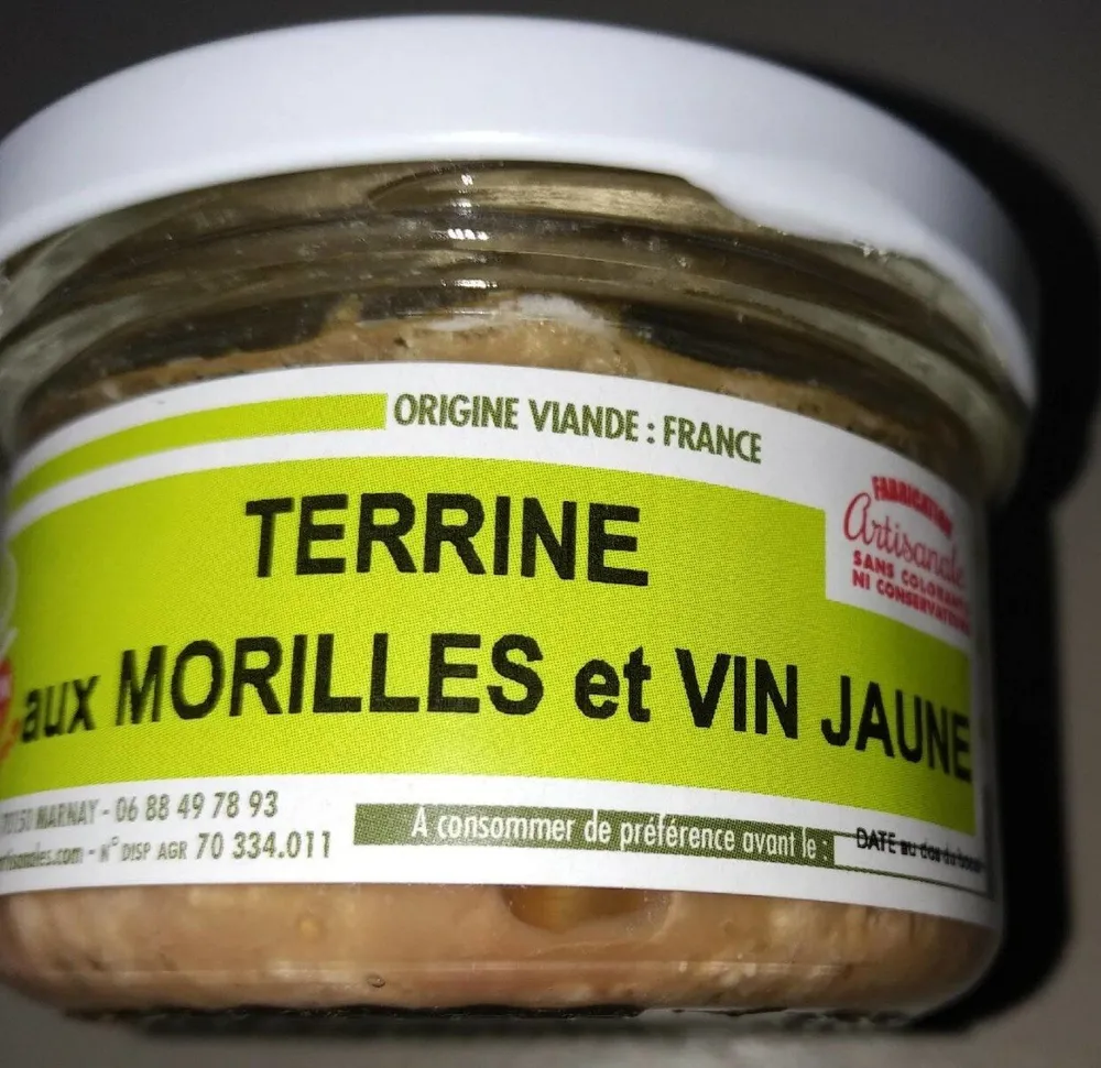 Terrine aux morilles et vin jaune