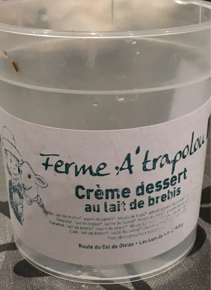 Crème dessert au lait de brebis