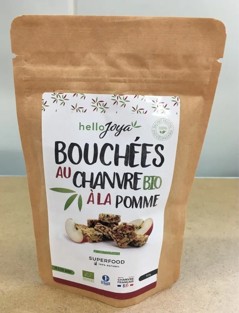 Bouchées au chanvre bio a la pomme