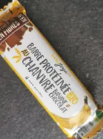 Barre protéinée au chanvre banane et chocolat bio