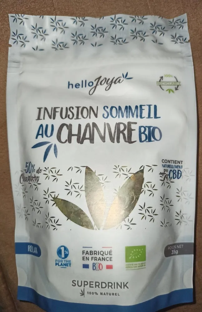 Infusion sommeil au chanvre bio