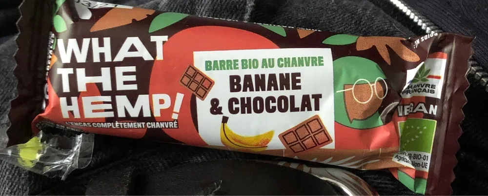 barre bio au chanvre banane et chocolat