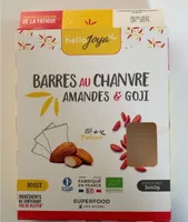 Barres au chanvre amandes et goji