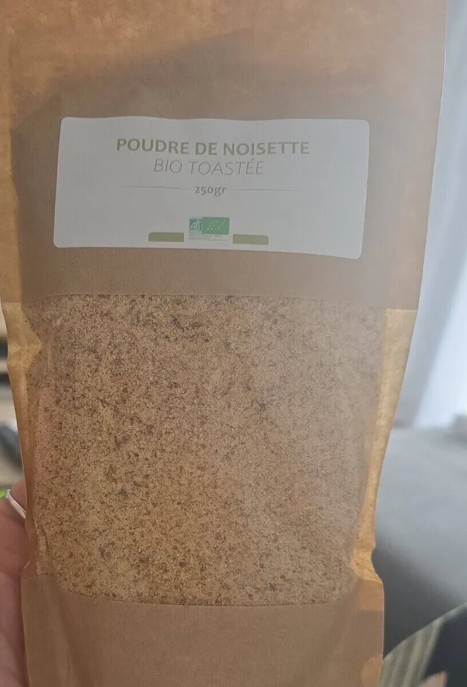 Poudre de noisettes bio toastée