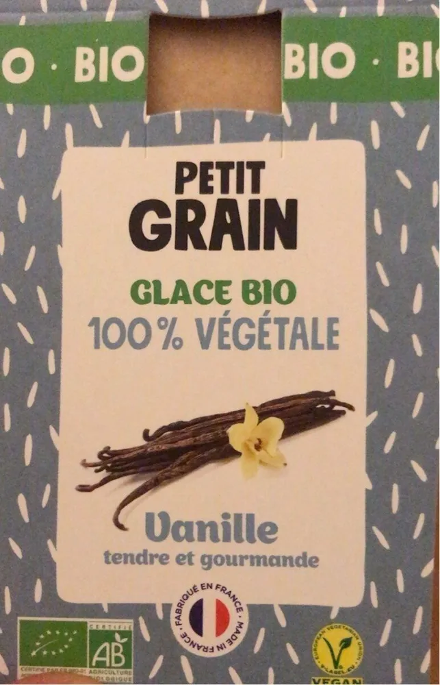 Glace bio vegetale a la vanille