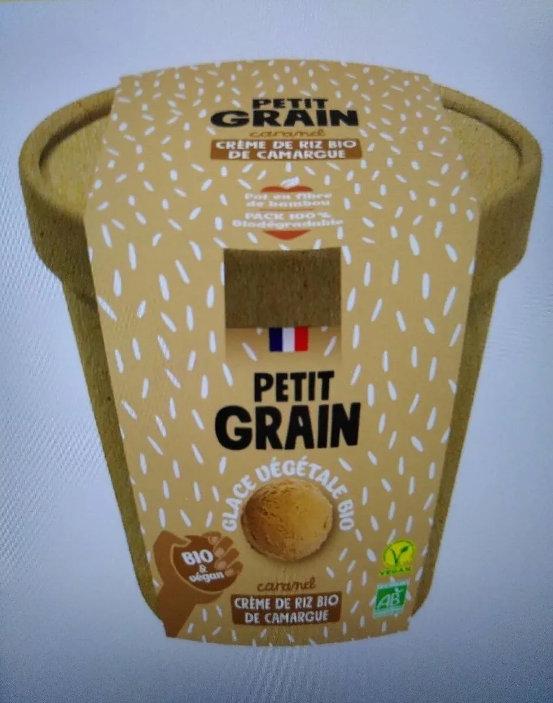 Glace végétal bio - caramel
