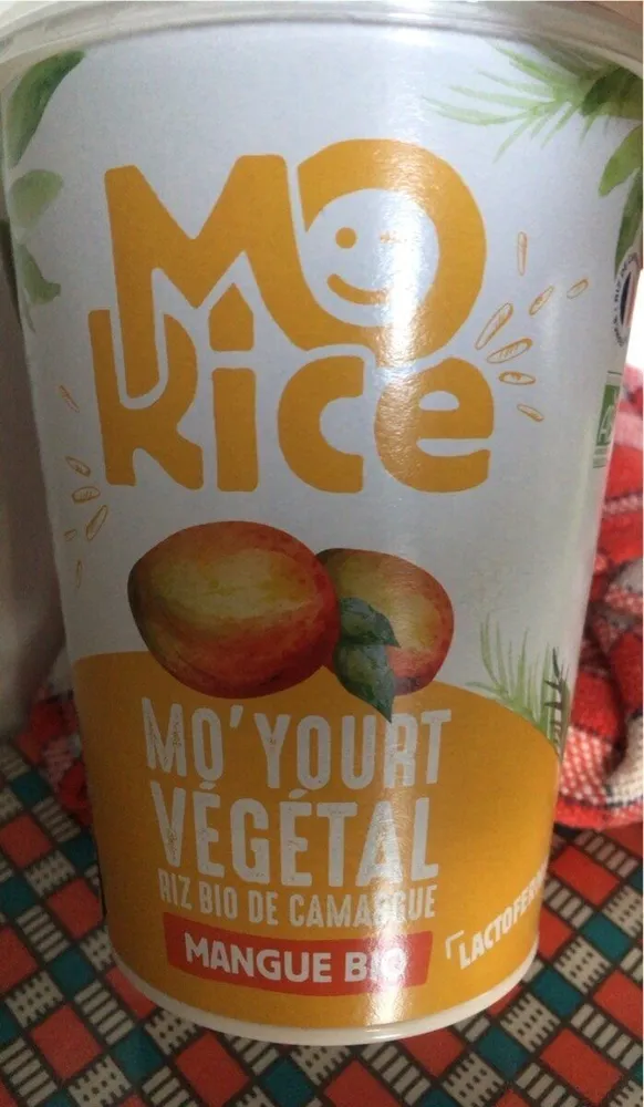Mo'yourt à la mangue au riz et lait de coco