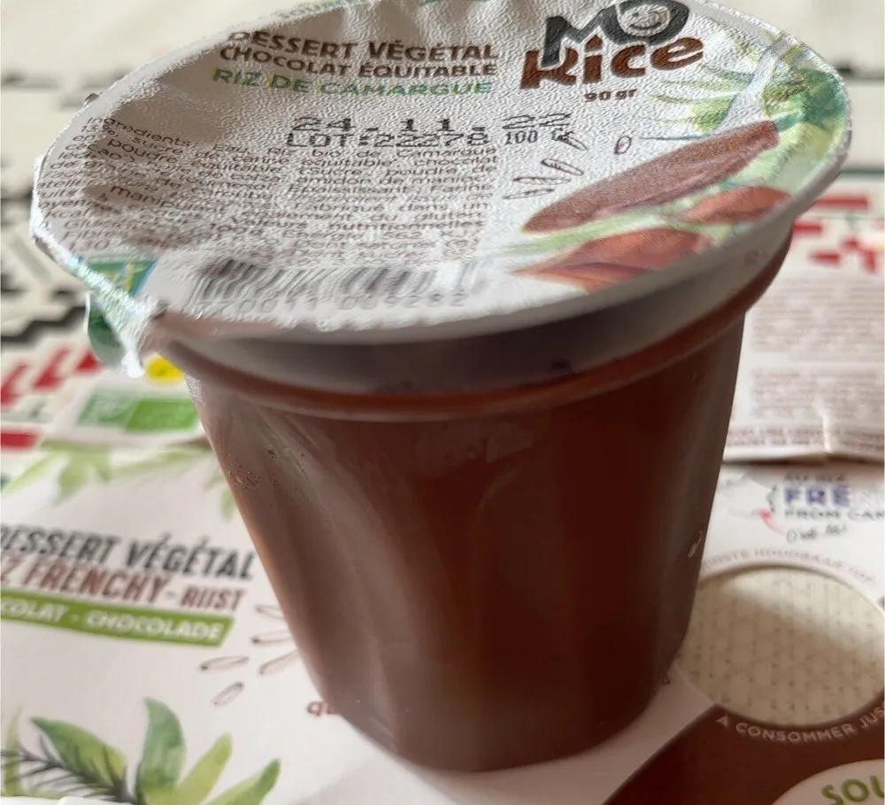 MoRice dessert vegetal chocolat esuitable