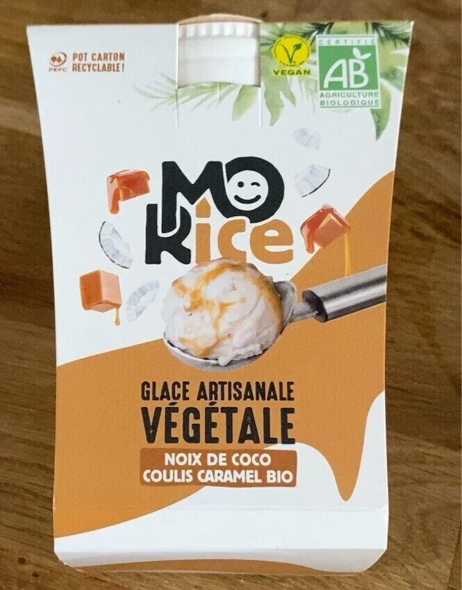 Glace Noix de Coco Coulis caramel bio