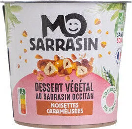 Dessert végétal au sarrasin occitan noisettes caramélisées