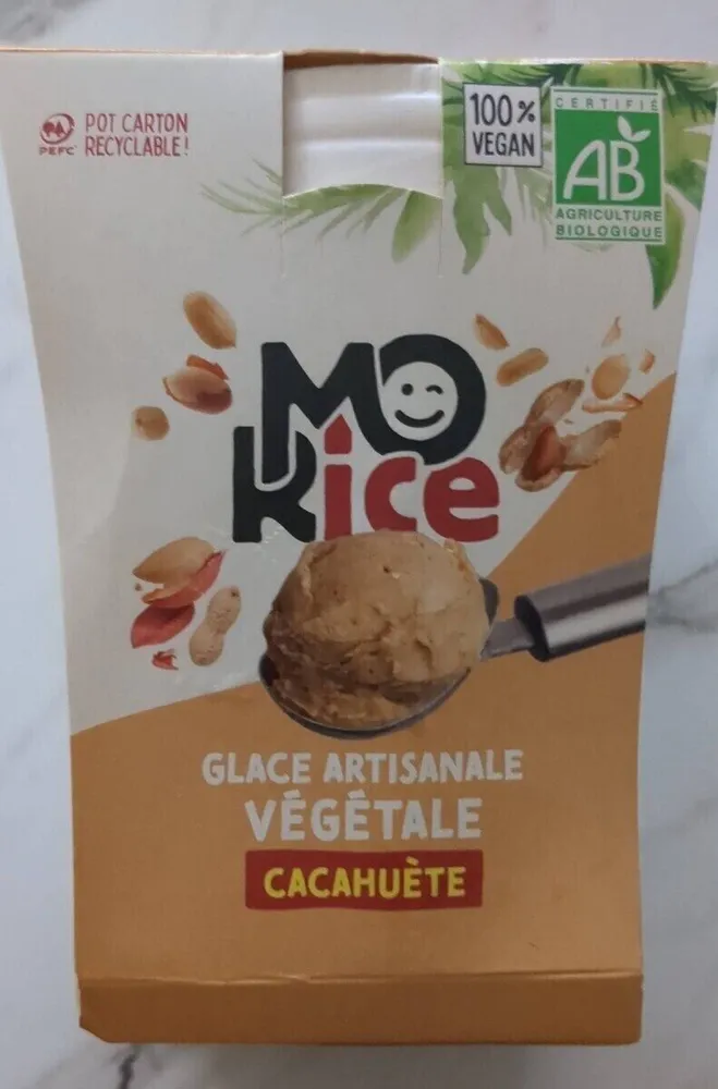 Glace végétale cacahuète