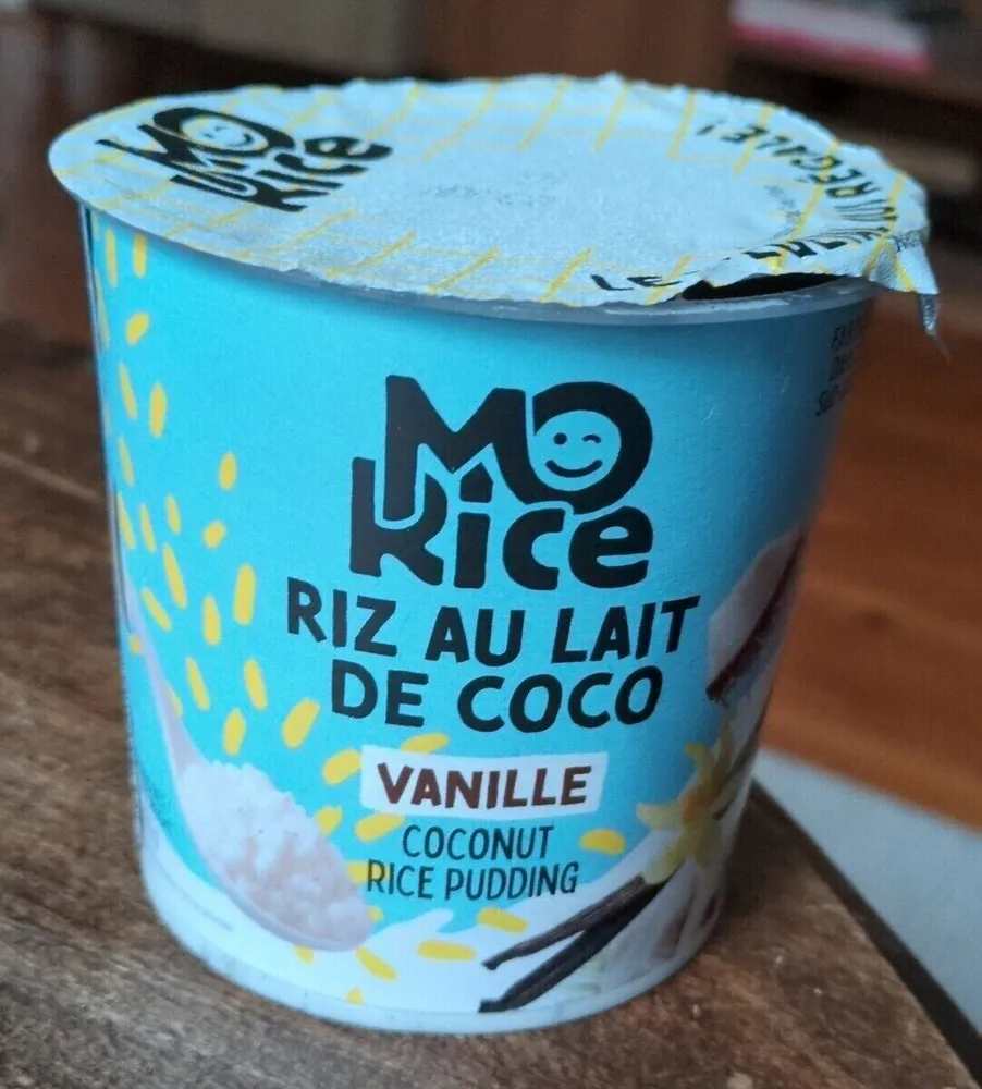 Riz au lait de coco vanille