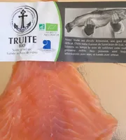 Truite bio salée au sel sec