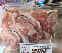 Chiffonnade pancetta au poivre noir