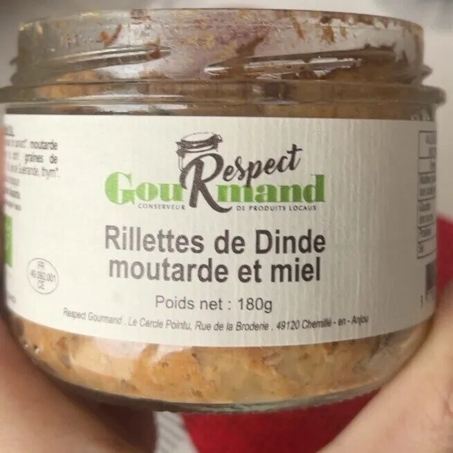 Rillettes de dinde, moutarde et miel