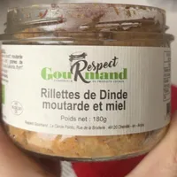 Rillettes de dinde, moutarde et miel