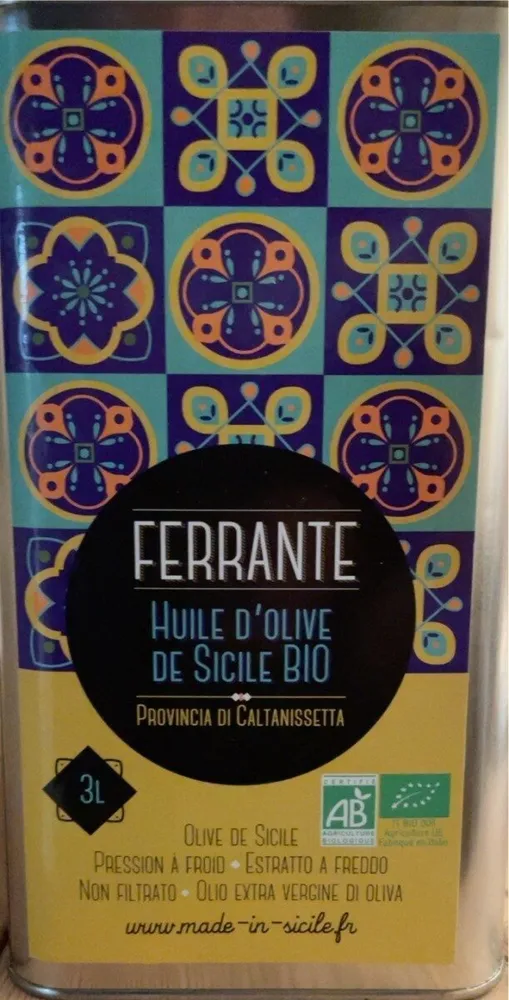 Huile d’olive de Sicile Bio