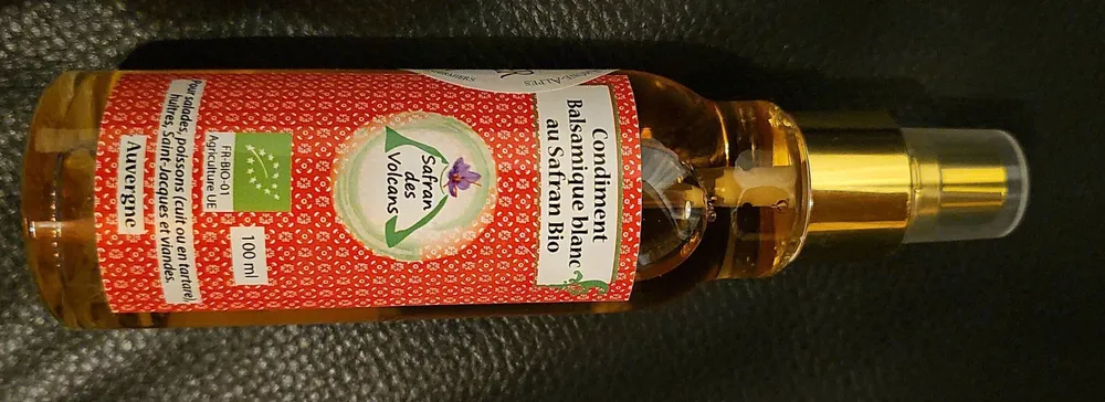Condiment balsamique blanc au safran