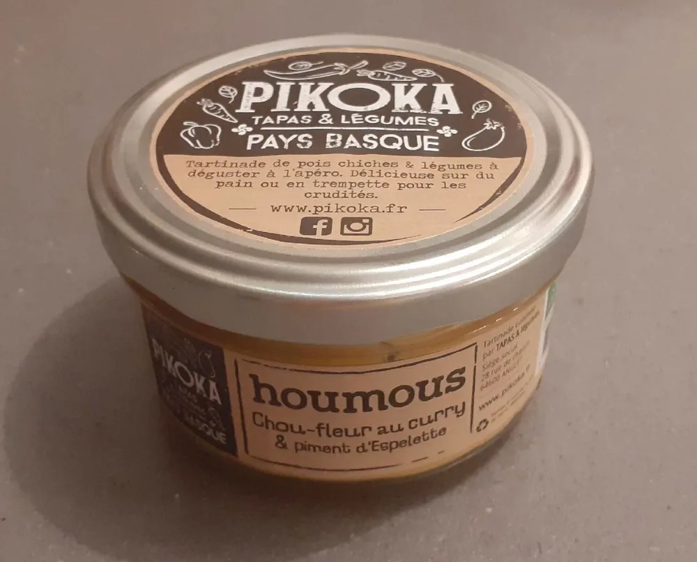 Houmous Chou-fleur au curry et piment d'Espelette