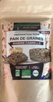 Preparation pour pain de graines - Raisins cannelle