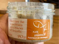 Rillettes de sardines au citron et basilic