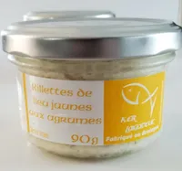 Rillettes de lieu jaunes aux agrumes