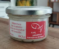 Rillettes de merlu à la tomate et basilic