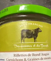 Rillettes de bœuf d’angus cornichons et graines de moutarde