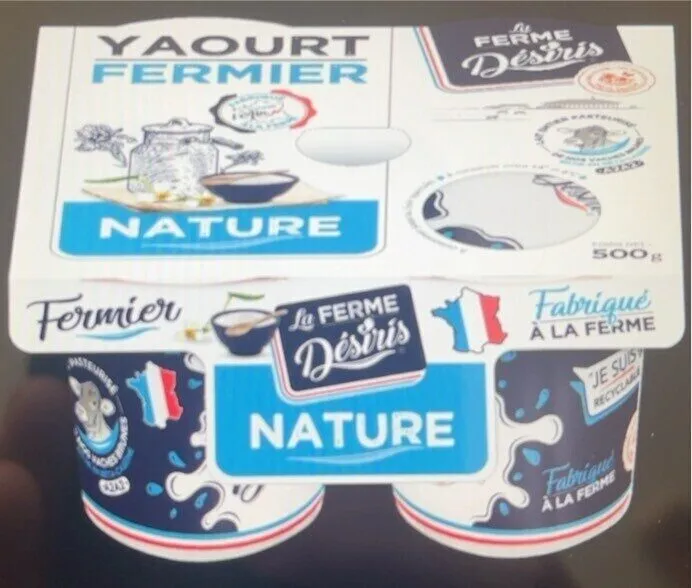 Yaourt nature desiris