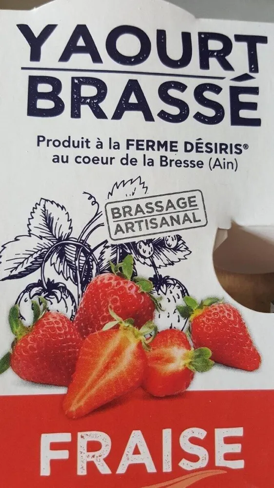 Yaourt brassé fraise