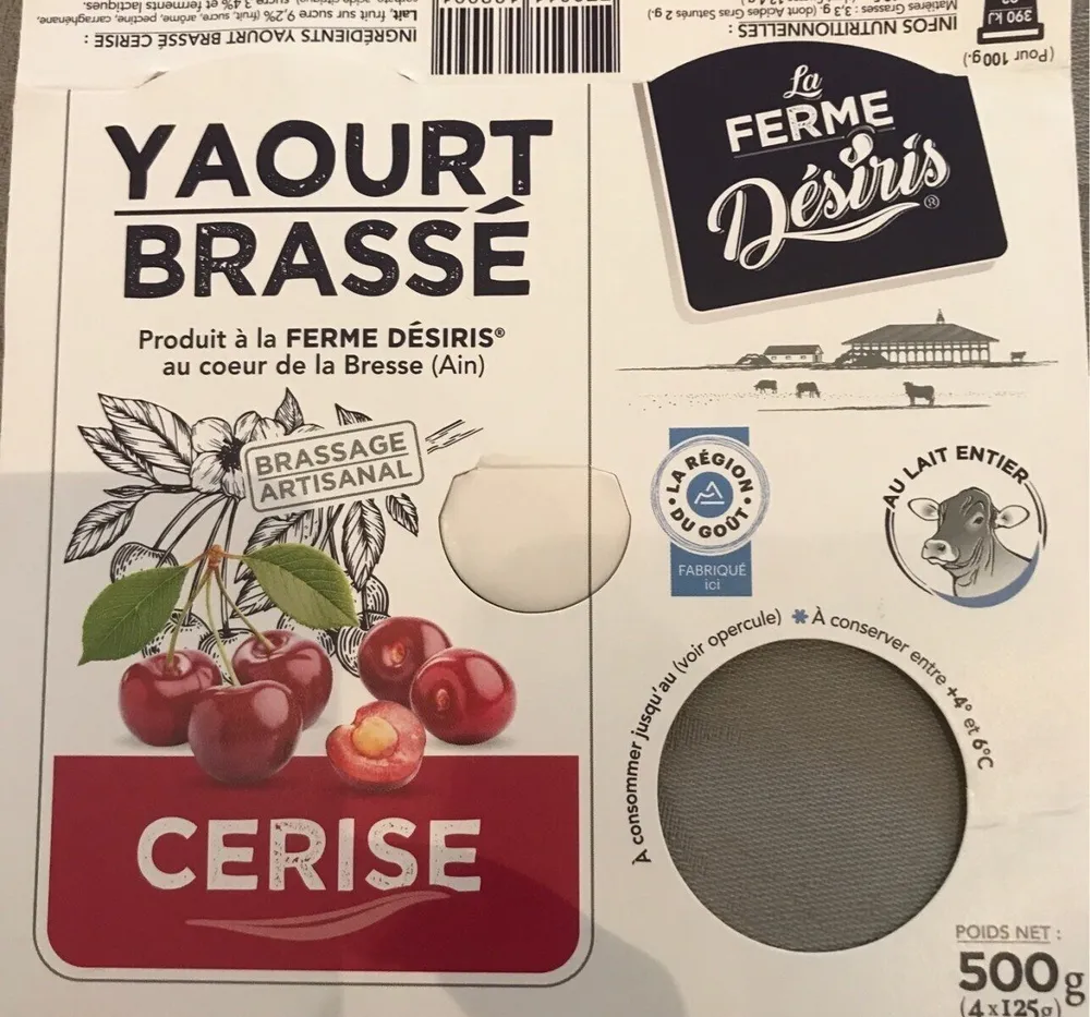 Yaourt brasse cerise
