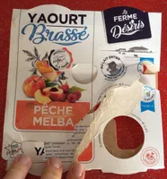 YAOURT Brassé PÊCHE MELBA