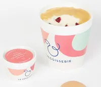 Glace soja vanille, cranberries, pomme