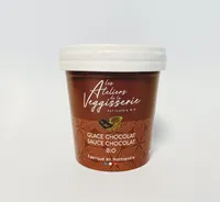 Glace chocolat sauce chocolat