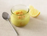 Dessert végétal comme une tarte au citron