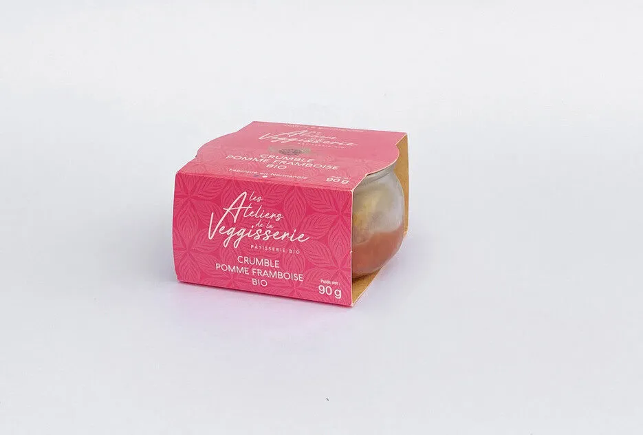 Crumble pomme framboise
