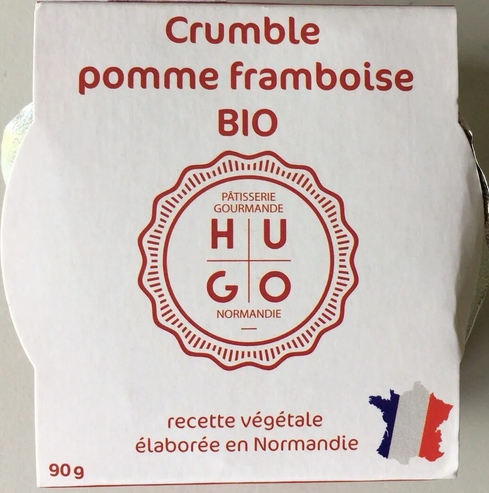 Crumble pomme framboise