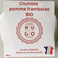 Crumble pomme framboise