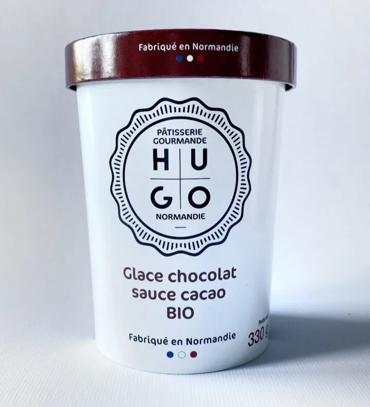Glace chocolat sauce cacao